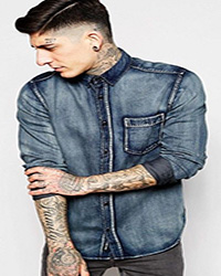 mens Denim shirtr